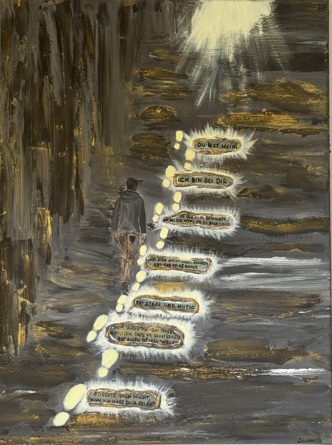 „Dein Wort“ Elvira Süszer Original painting for sale
