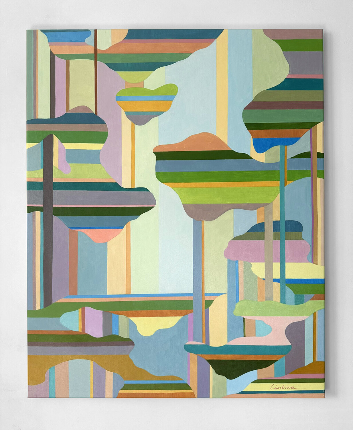 Color Tectonics II Julia Liubina Original painting for sale