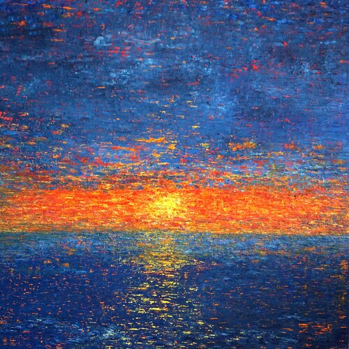 Golden Pulse by Galina Vasiljeva, Painting for Sale on Select