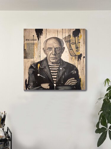 Picasso by Casto Albarracin Martinez, Painting for Sale on Select