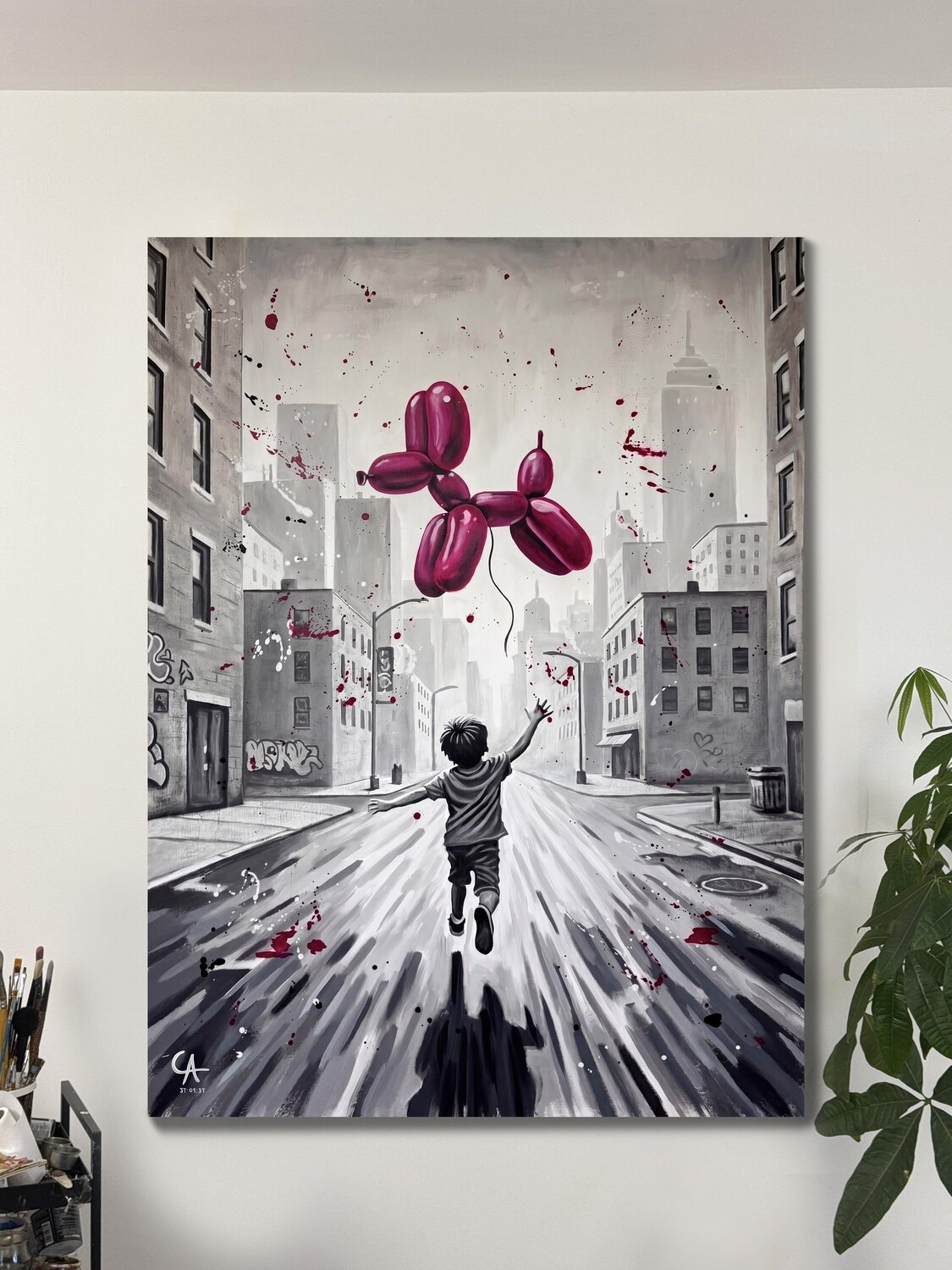 Le rêve d’un enfant Casto Albarracin Martinez Original painting for sale