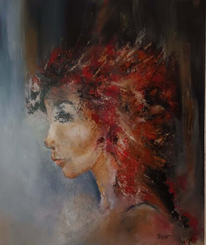 ATTENTE by Béatrice Desprat, Painting for Sale on Select
