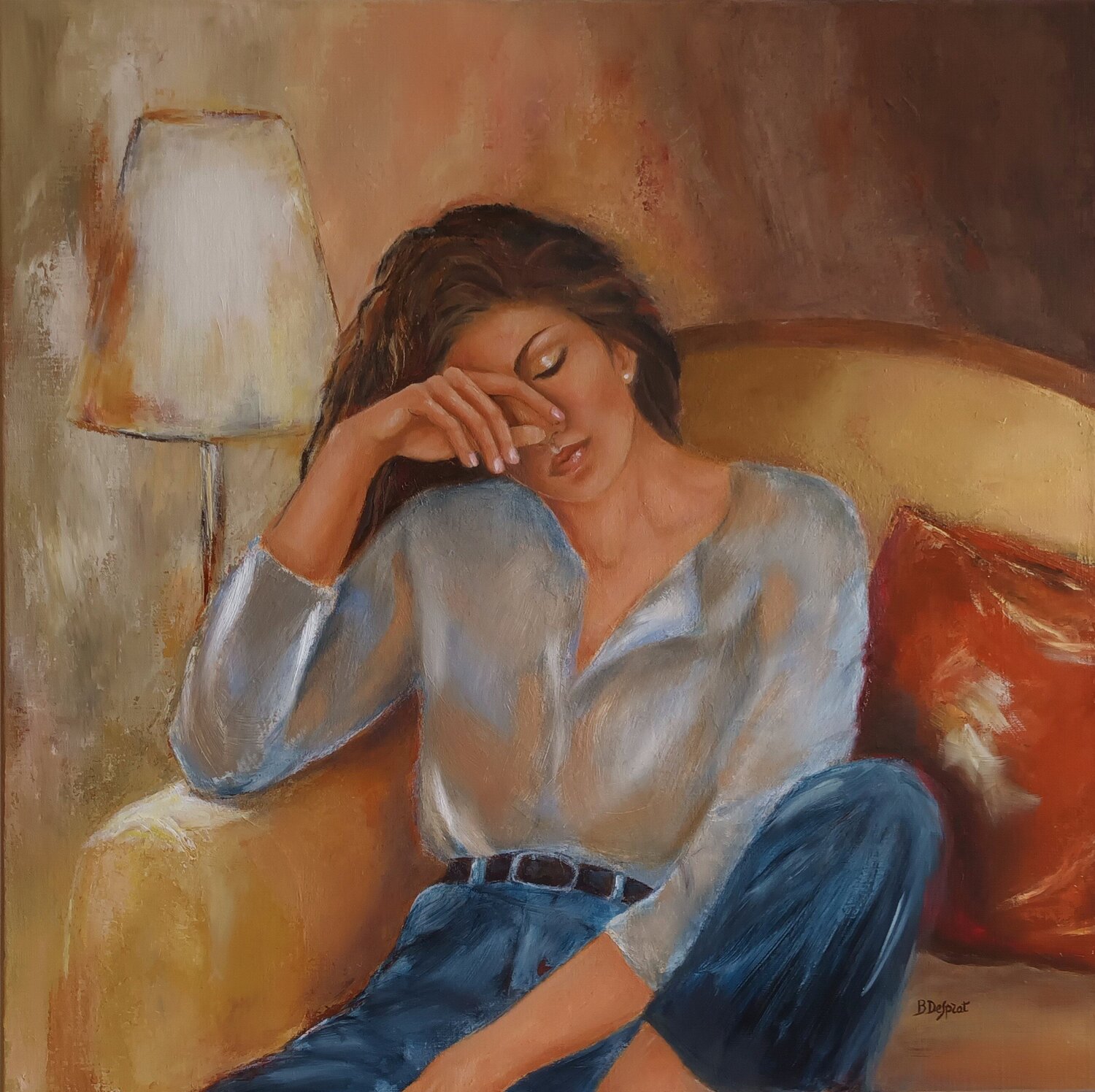 DETENTE Béatrice Desprat Original painting for sale