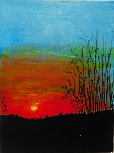 Glorious Sunset by Nalan McCandless, Painting for Sale on Select