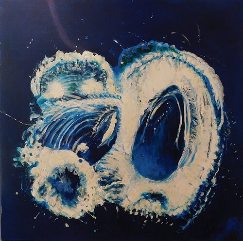 Whales by Nalan McCandless, Painting for Sale on Select