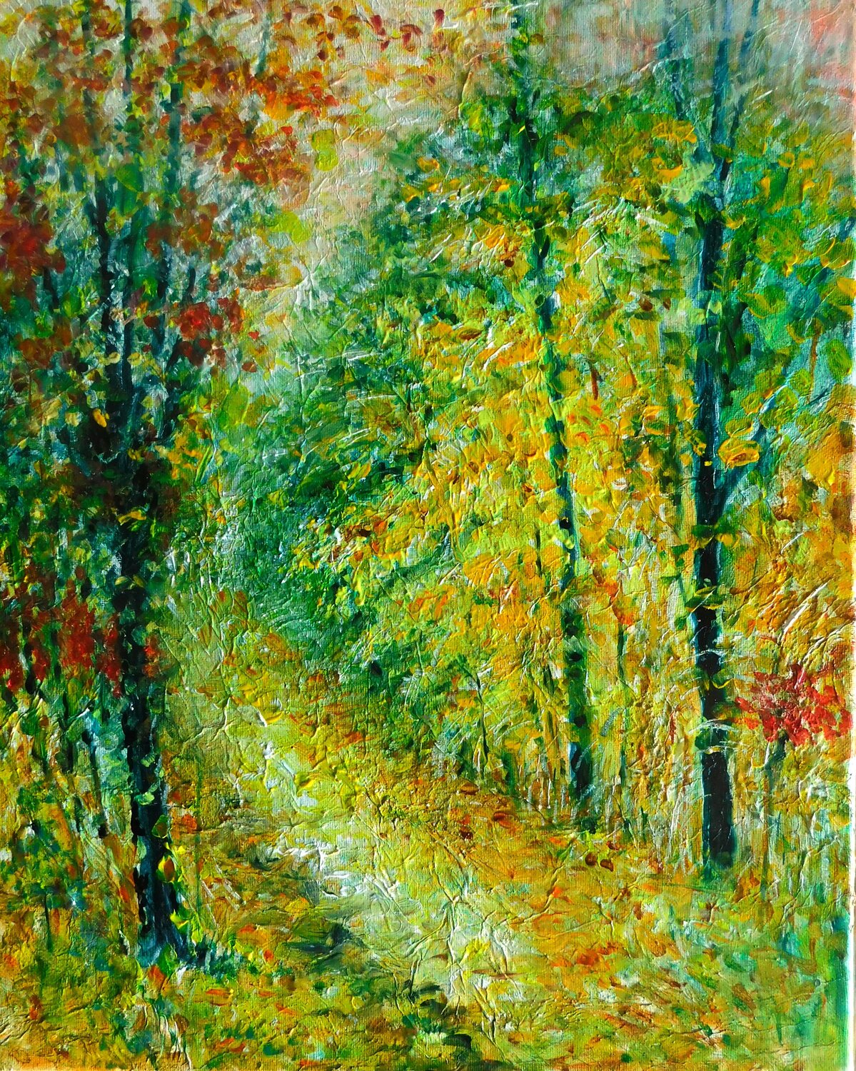 Forest Trail Nalan McCandless Original painting for sale