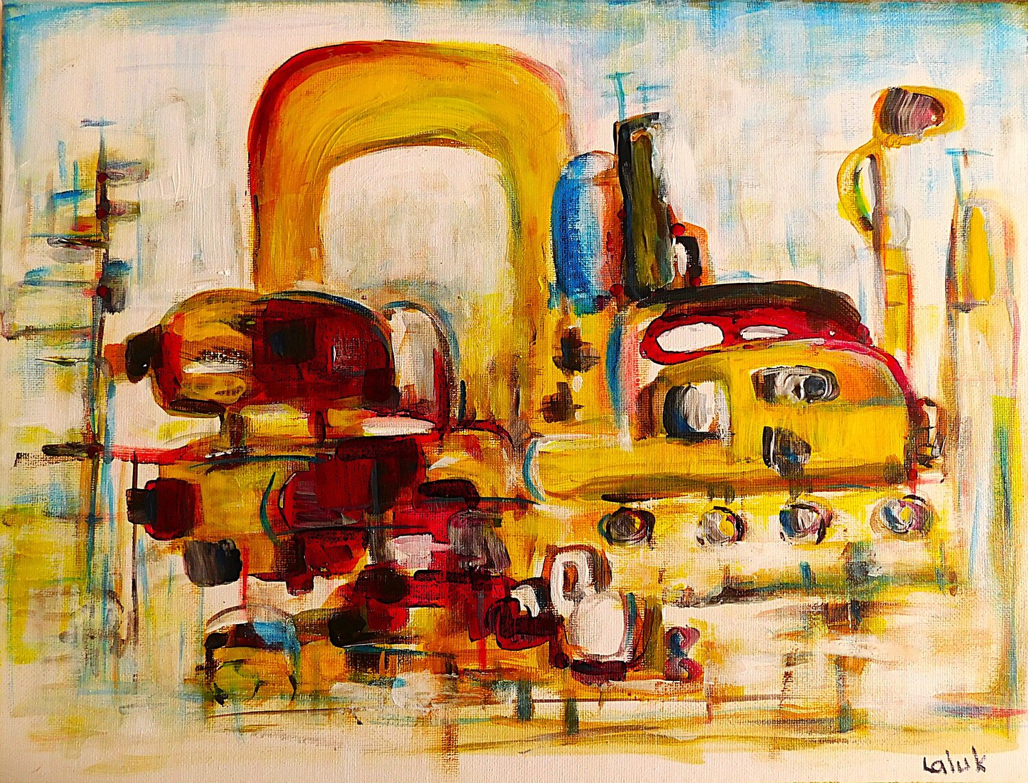 Traffic Nalan McCandless Original painting for sale