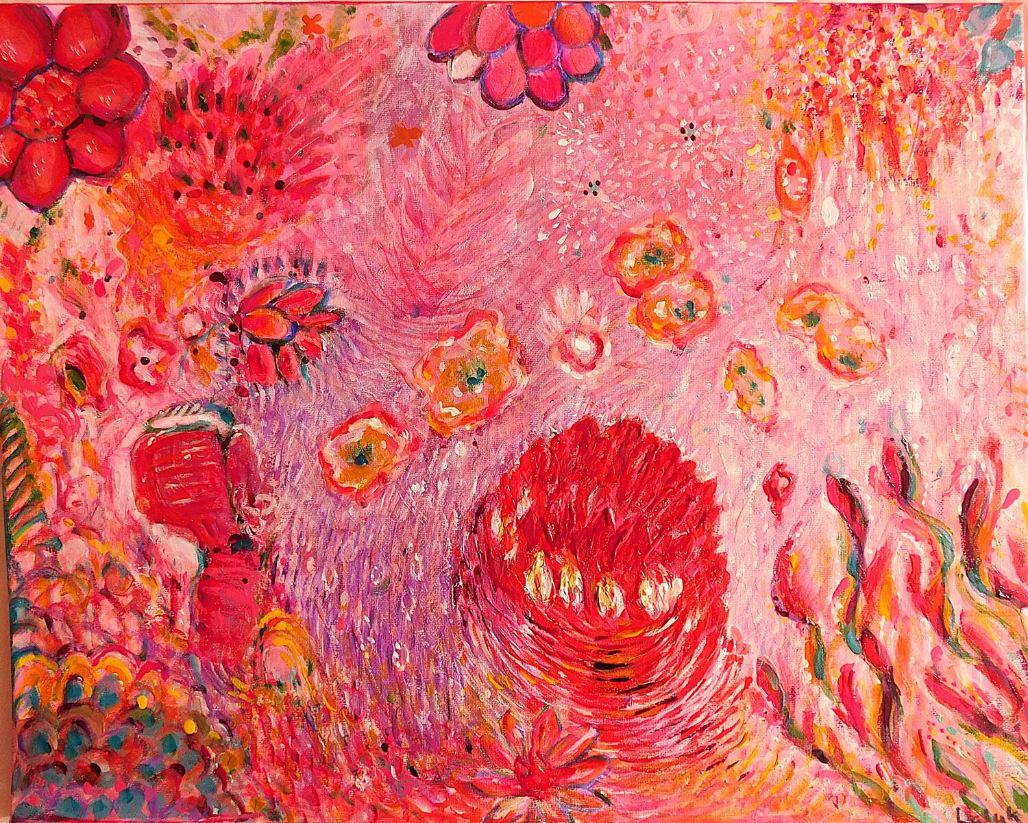 Pink Eye Nalan McCandless Original painting for sale