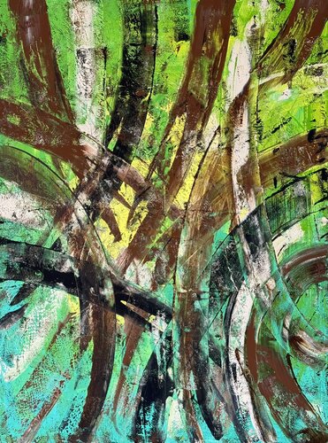BRAZILIAN RAIN FOREST by GORAZD BRAČUN, Painting for Sale on Select