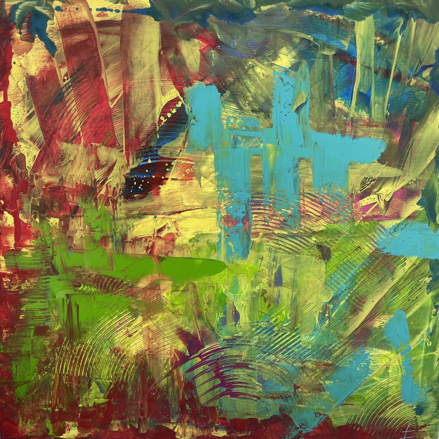 GROOVY ONE GORAZD BRAČUN Original painting for sale