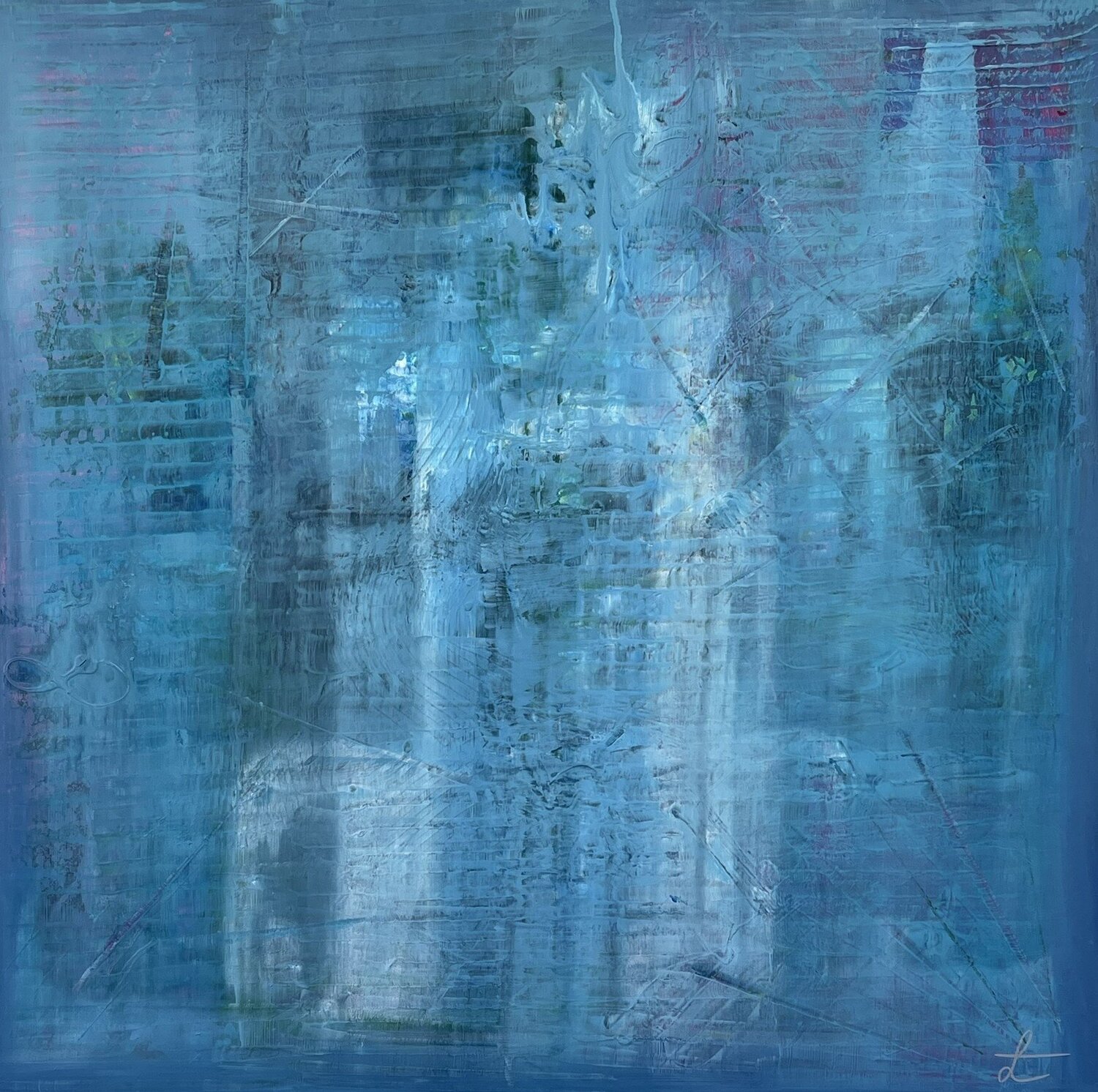 INFINITE OCEAN LOVE GORAZD BRAČUN Original painting for sale