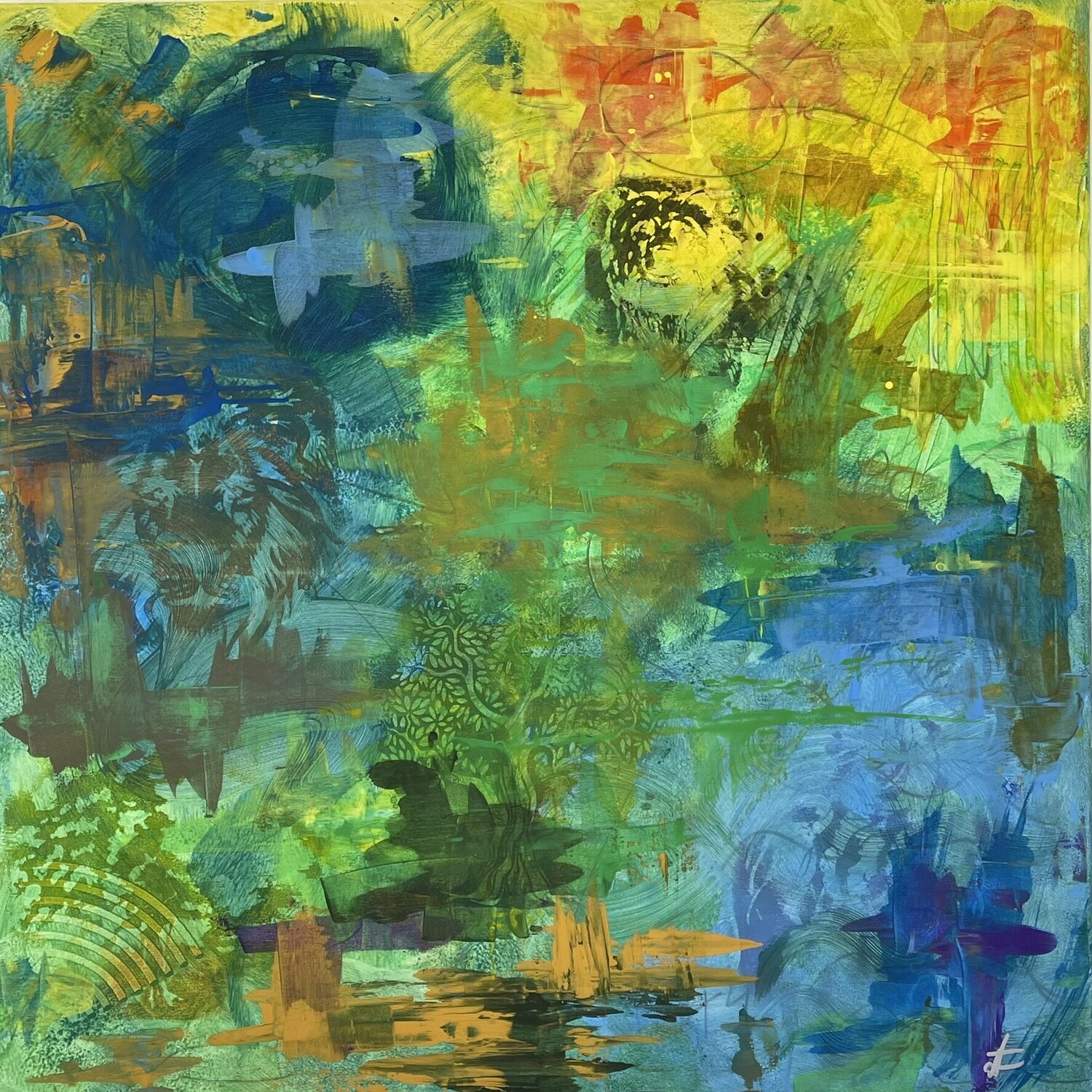 ANIMAL KINGDOM GORAZD BRAČUN Original painting for sale