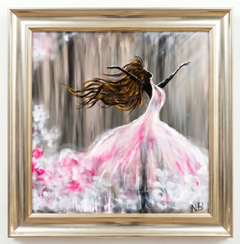 Pink Bride by Nesma BENZEKRI, Painting for Sale on Select