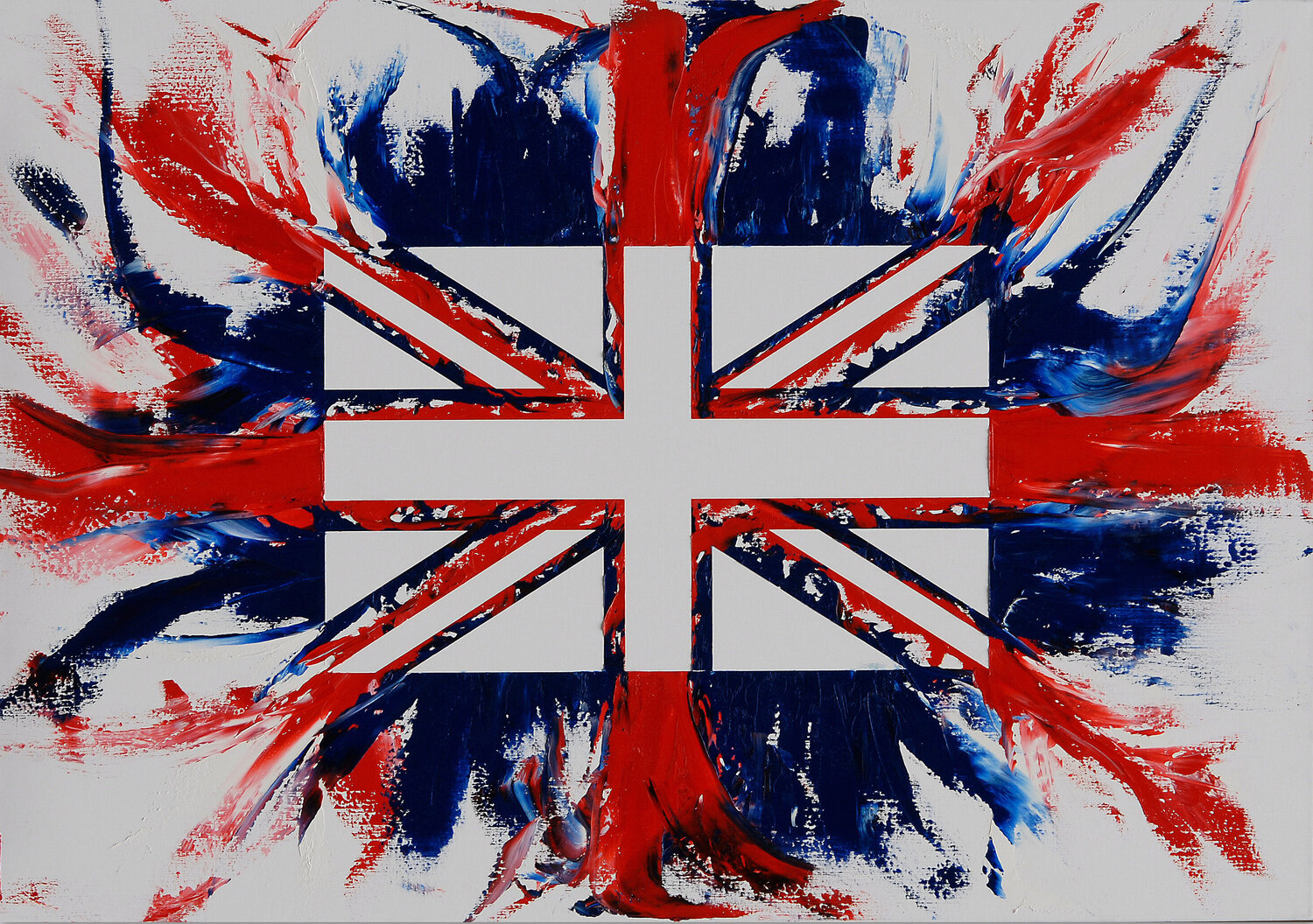 Sulla bandiera inglese Massimo Orsi Original painting for sale