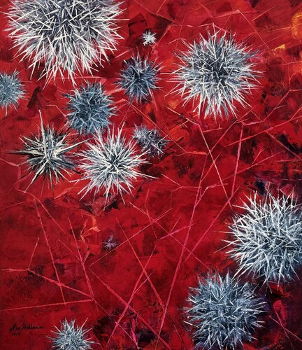 Happy Prickles by Alisa Shirkhanyan, Painting for Sale on Select