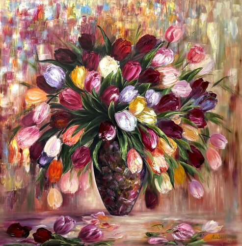 Tulips by Alisa Shirkhanyan, Painting for Sale on Select