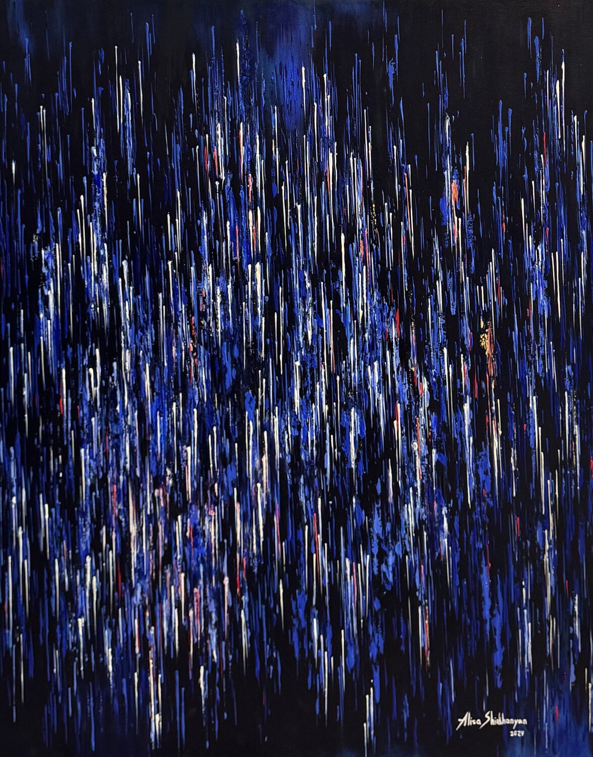 Fireflies Alisa Shirkhanyan Original painting for sale