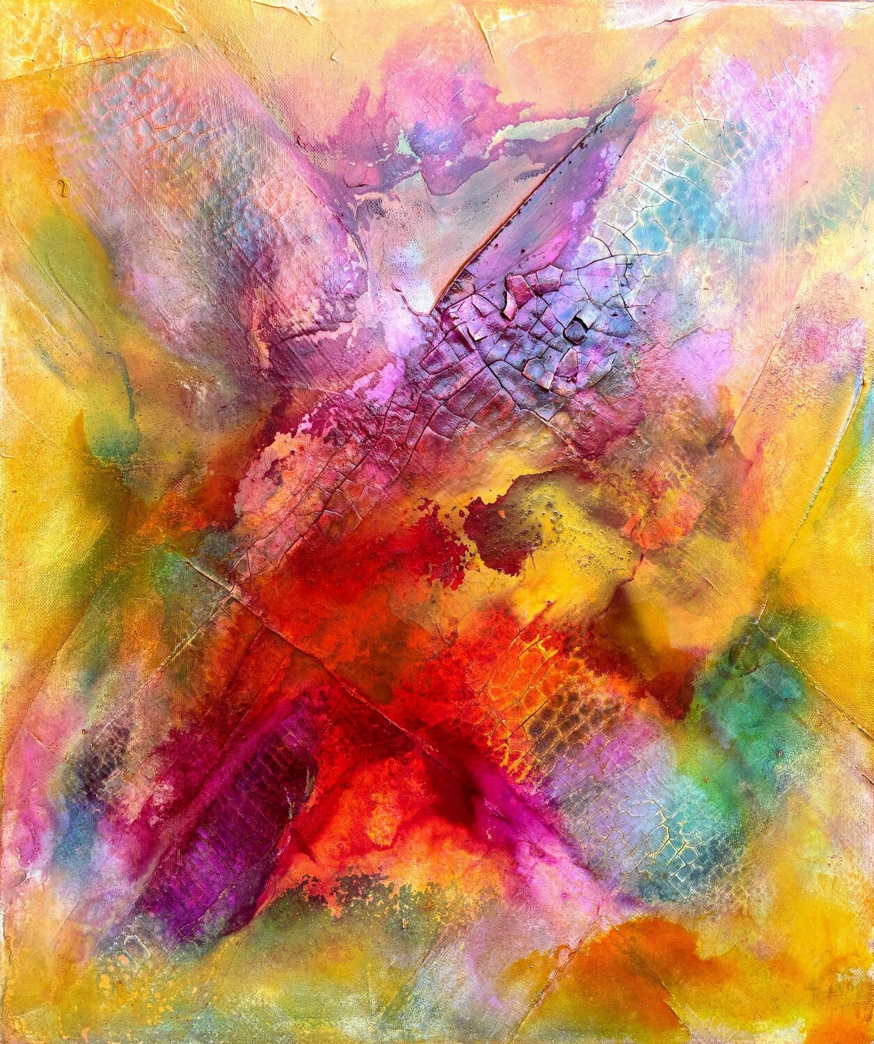 Lebensfreude No. 1 Petra Maruschek Original painting for sale