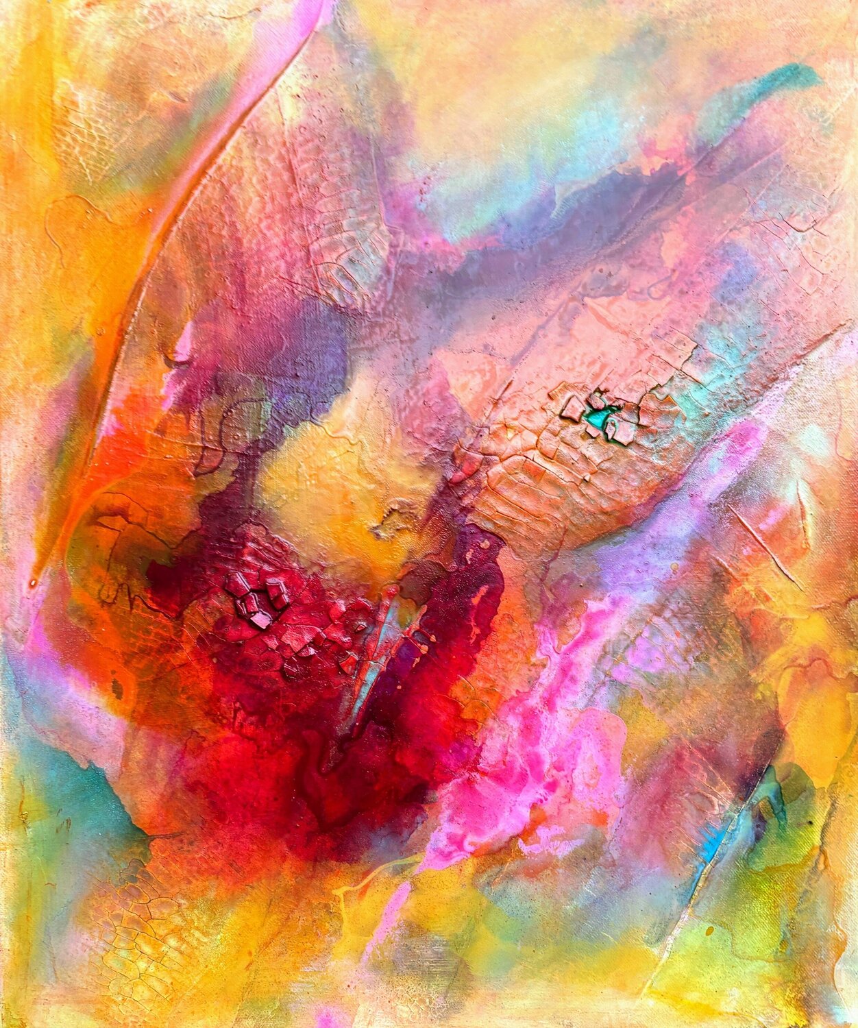 Lebensfreude No. 2 Petra Maruschek Original painting for sale