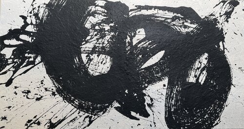 Black mask by Ilan Gonopolsky, Painting for Sale on Select