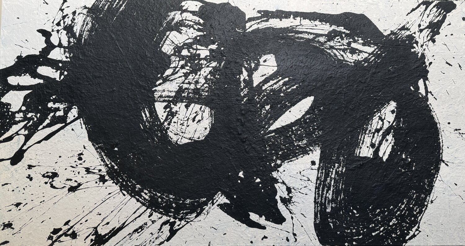 Black mask Ilan Gonopolsky Original painting for sale