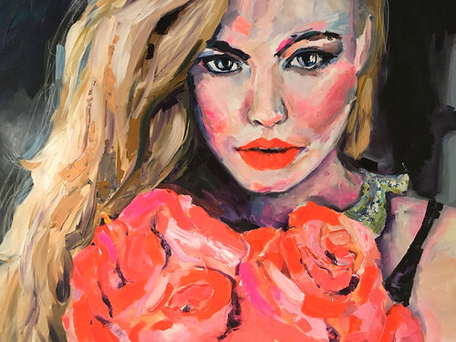 Stop To Smell The Roses by Anastasia Pris, Painting for Sale on Select