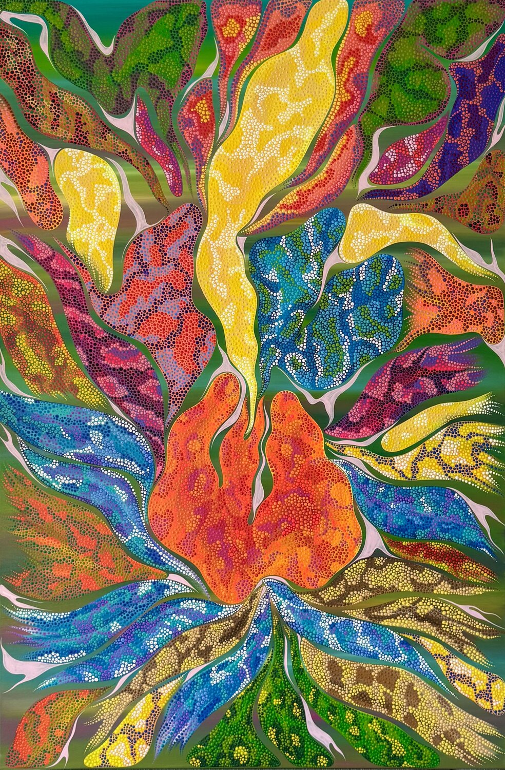 Racines Jade Laurent Original painting for sale