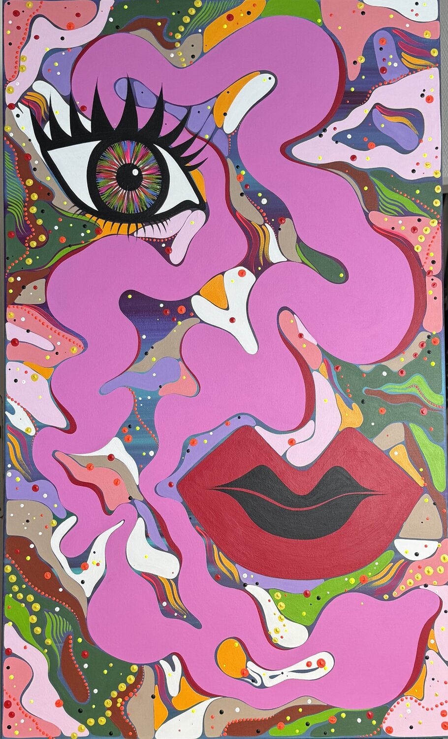 ÉVOLUTION Jade Laurent Original painting for sale