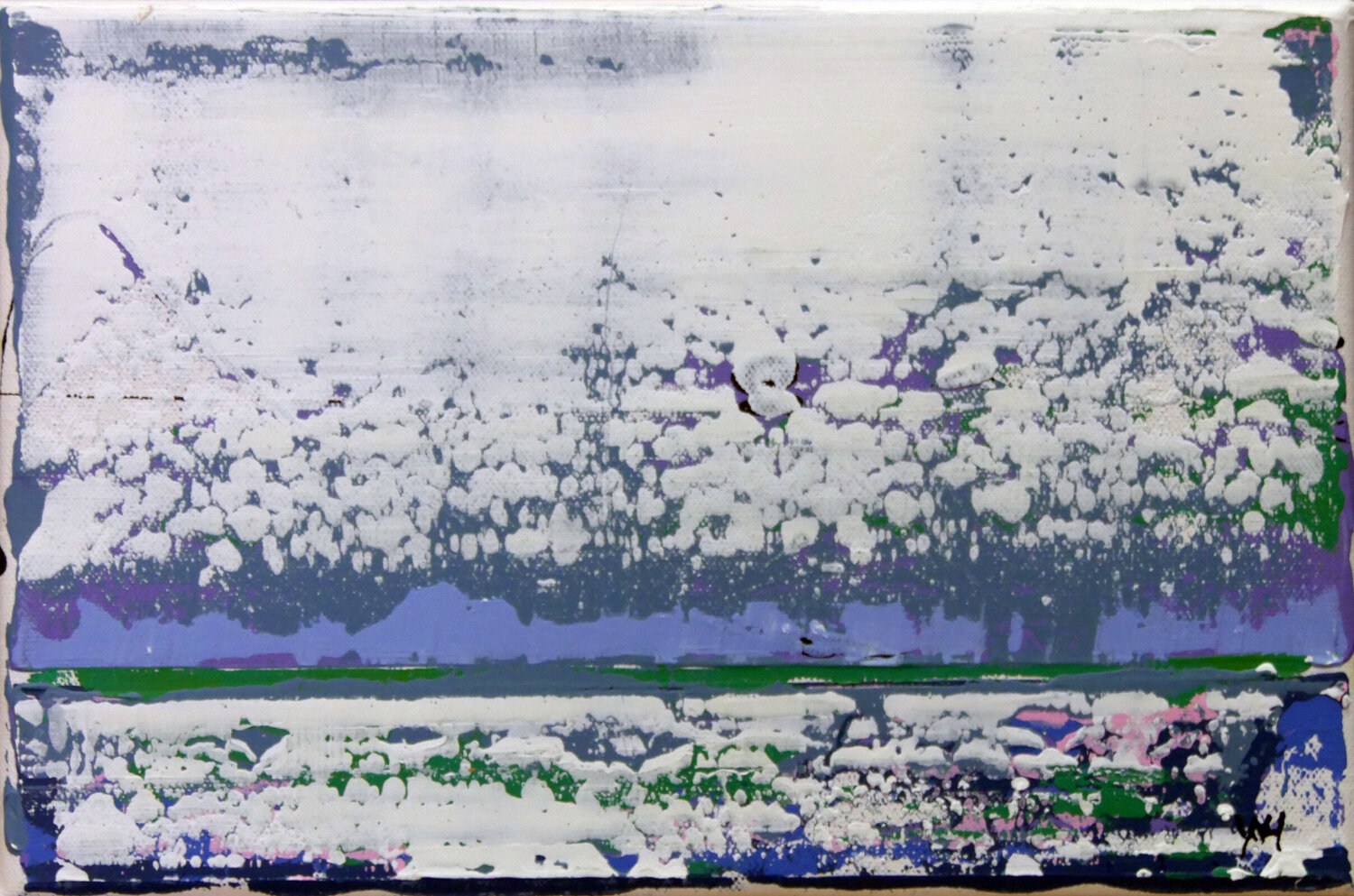 Lisière #7 20x30 2023 Yves Hasselmann Original painting for sale