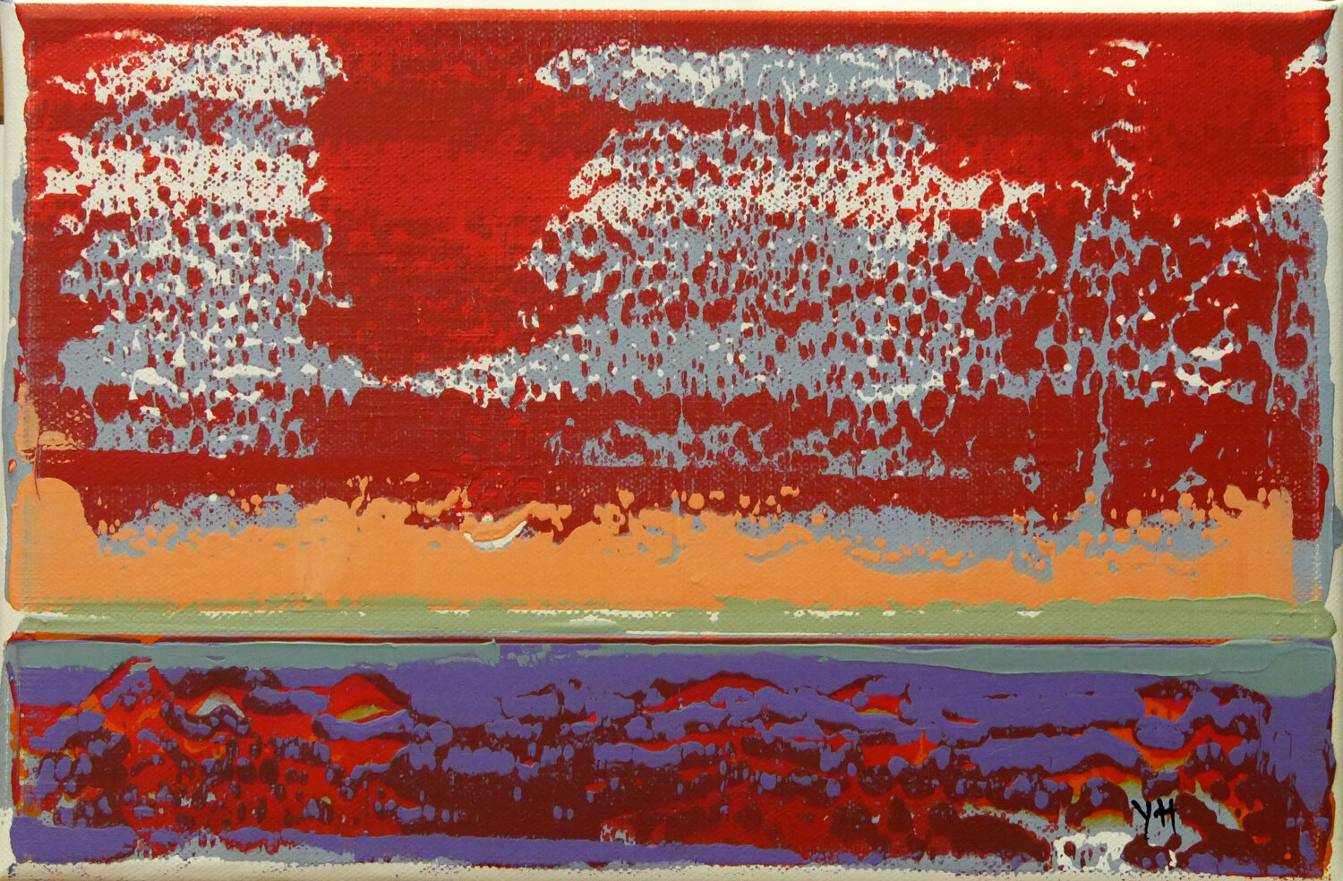 Lisière #3 20x30 2023 Yves Hasselmann Original painting for sale