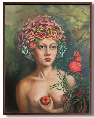 The Cardinal’s Whisper by Anna Brańska, Painting for Sale on Select