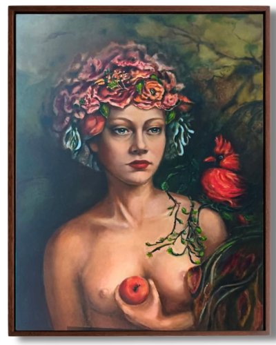 The Cardinal’s Whisper by Anna Brańska, Painting for Sale on Select
