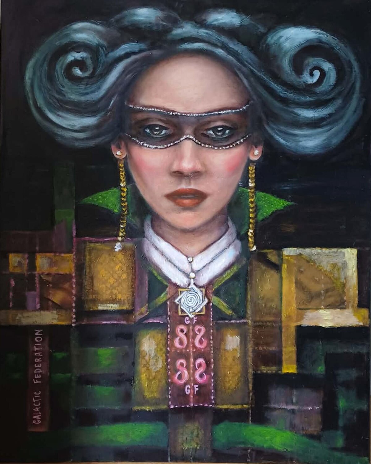 Transmission to Gaia Anna Brańska Original painting for sale