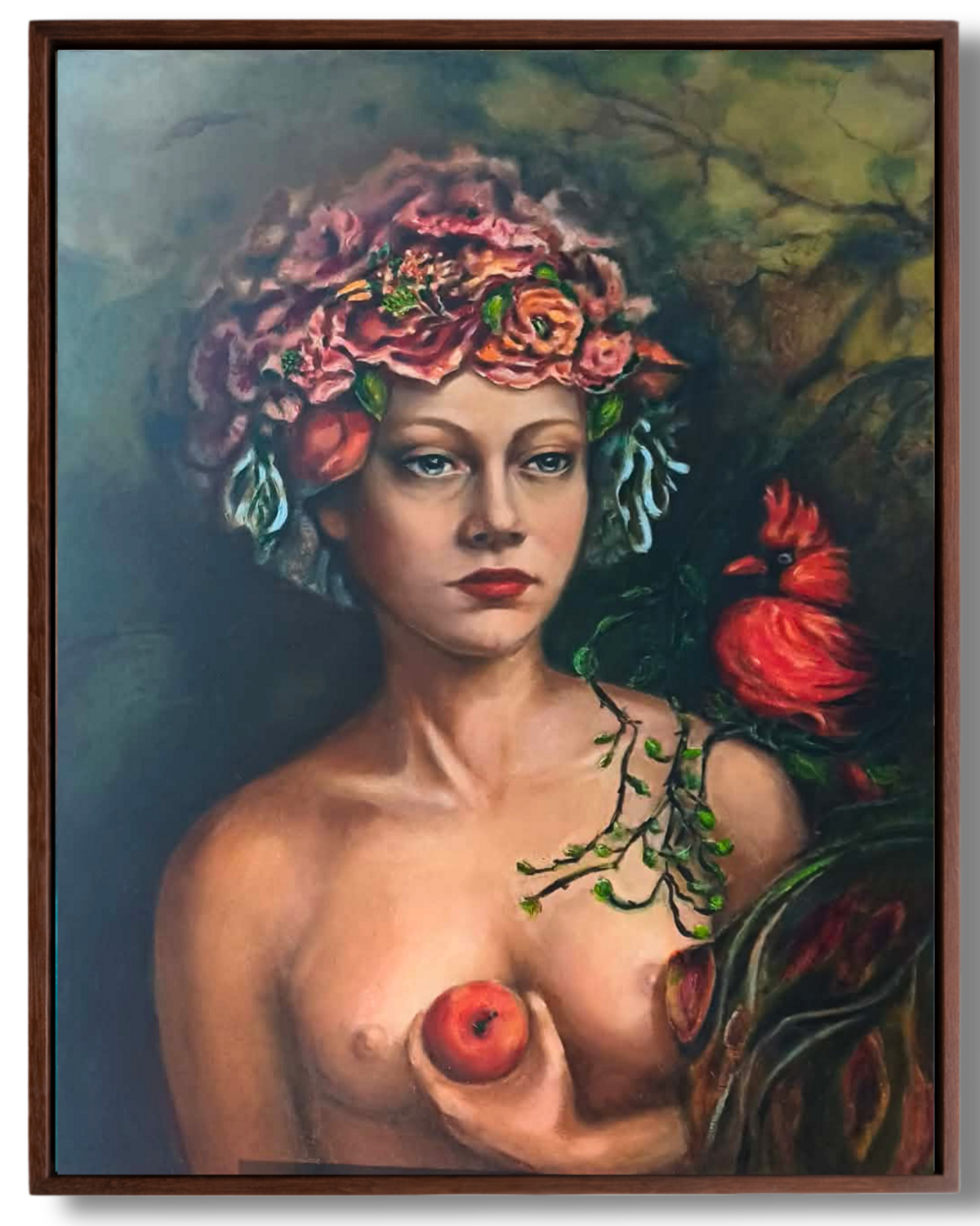 The Cardinal’s Whisper Anna Brańska Original painting for sale