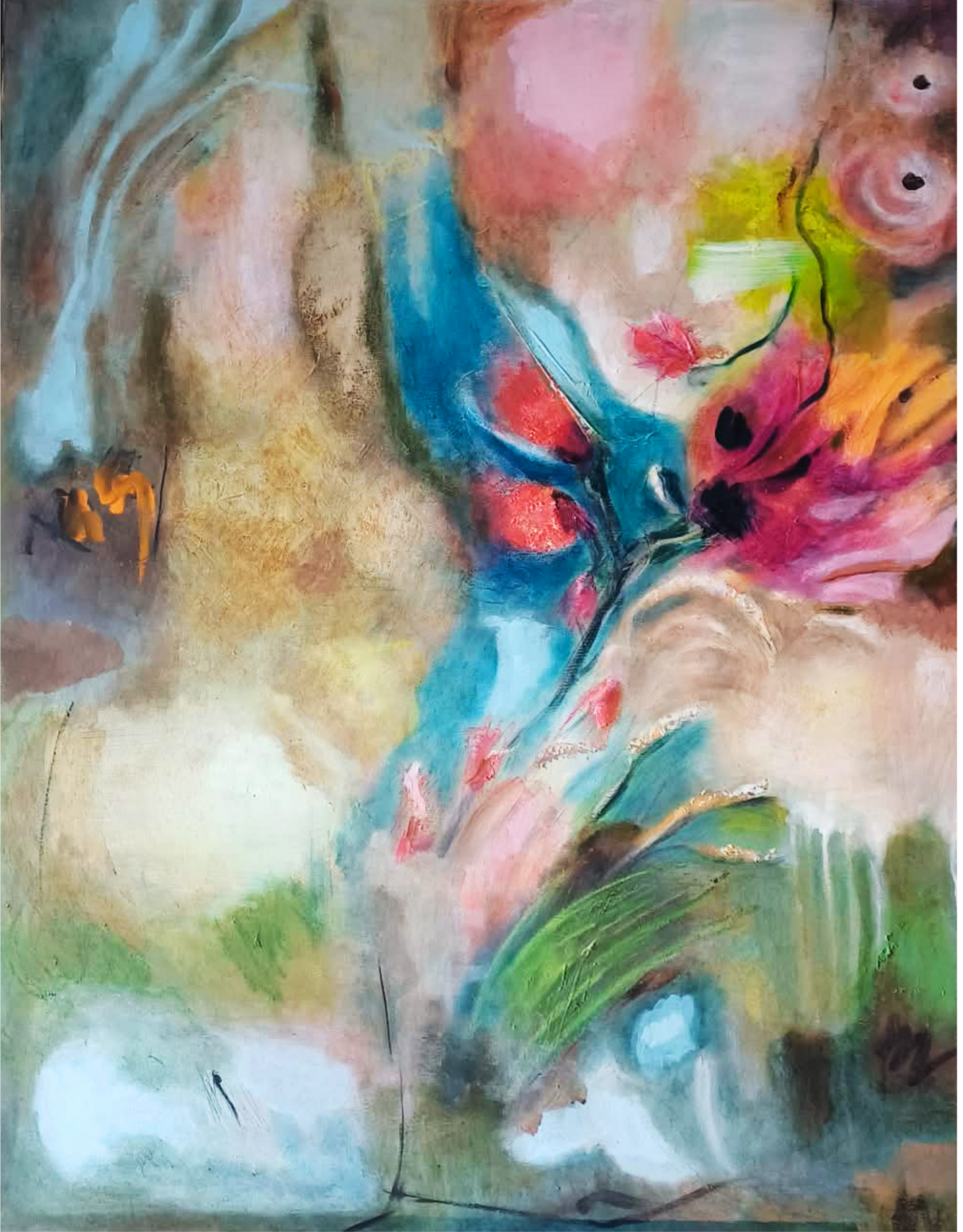Flower Power Anna Brańska Original painting for sale