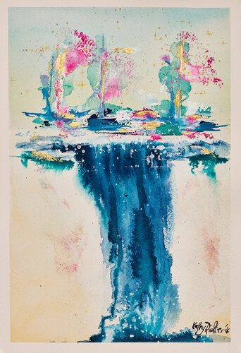 Goldene Städte der neuen Zeit | #20 by Kathrin Richter, Painting for Sale on Select