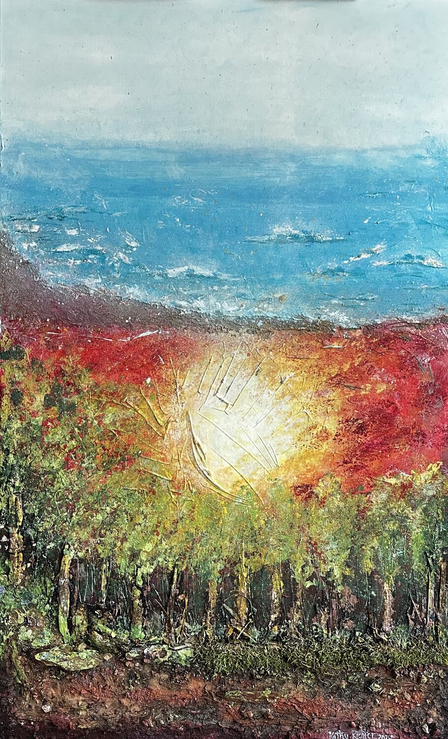 Solunara – Im Herz des Ursprungs Kathrin Richter Original painting for sale