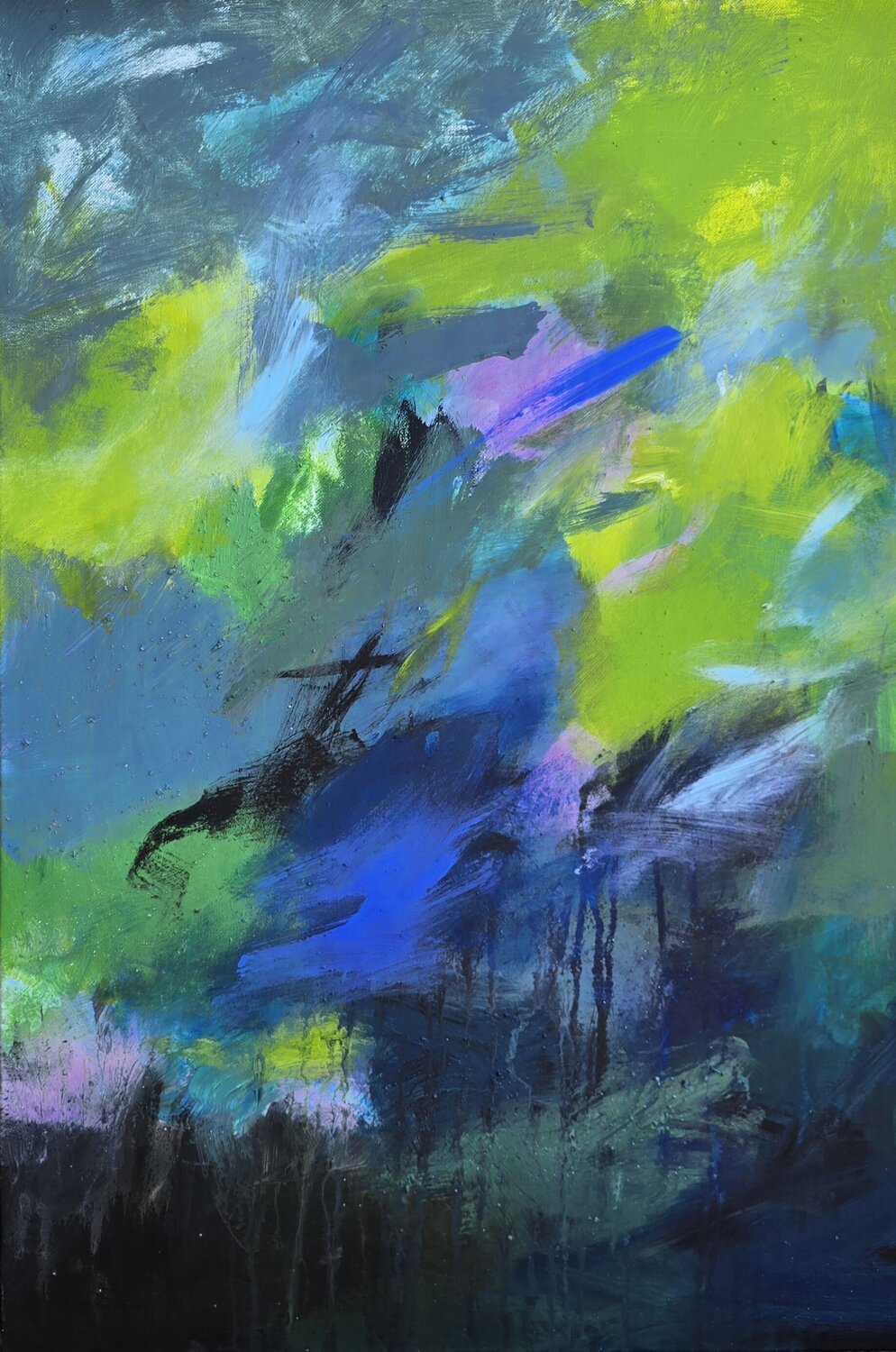 Slightly Mysterious Monika Razkova Original painting for sale