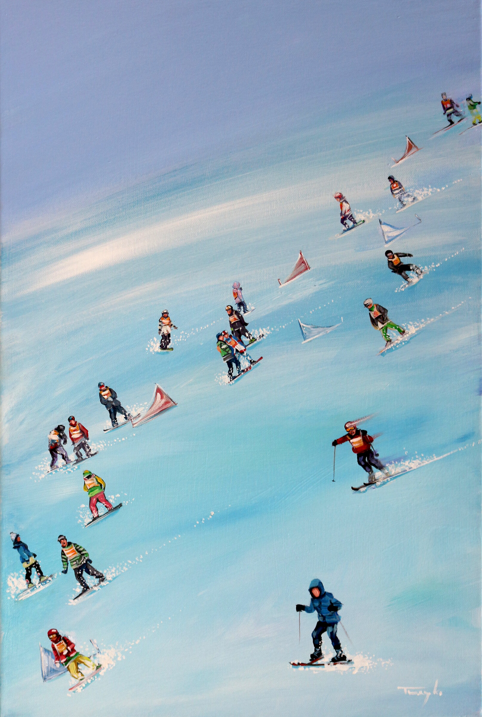 Topic Snowboarding paintings
