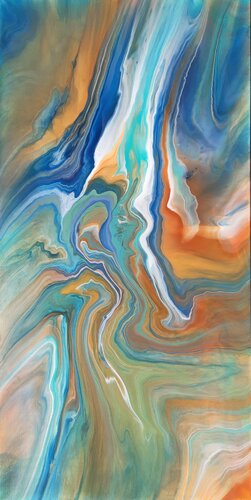 Énergie en mouvement by Rachel Corvaisier, Painting for Sale on Select