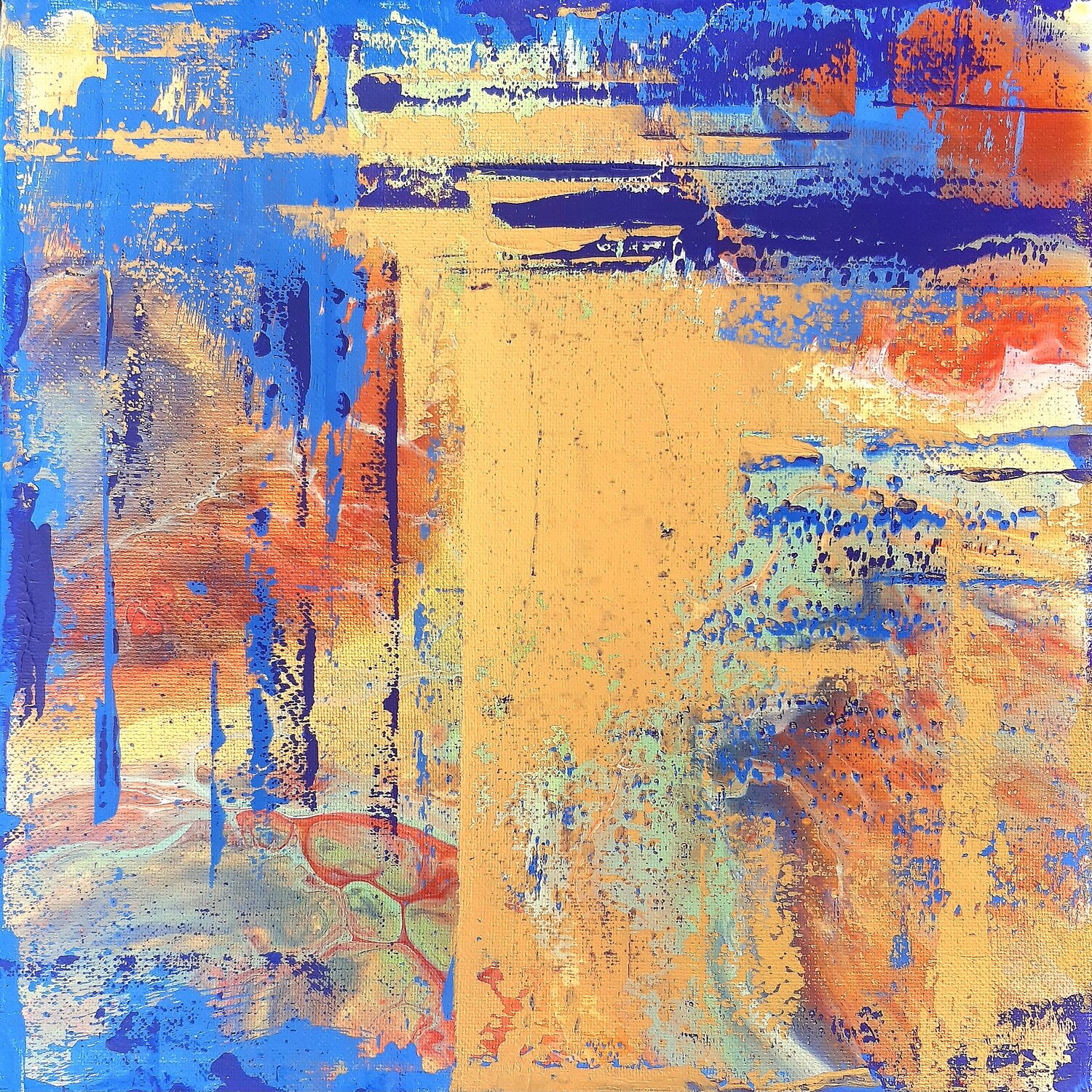 Printemps multicolore Rachel Corvaisier Original painting for sale