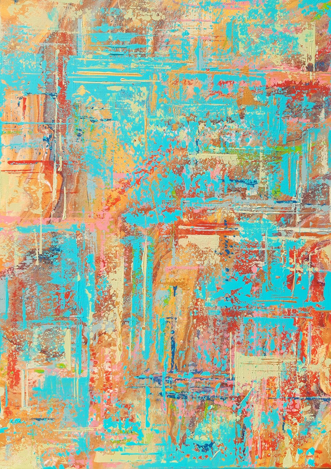 Contraste game Rachel Corvaisier Original painting for sale