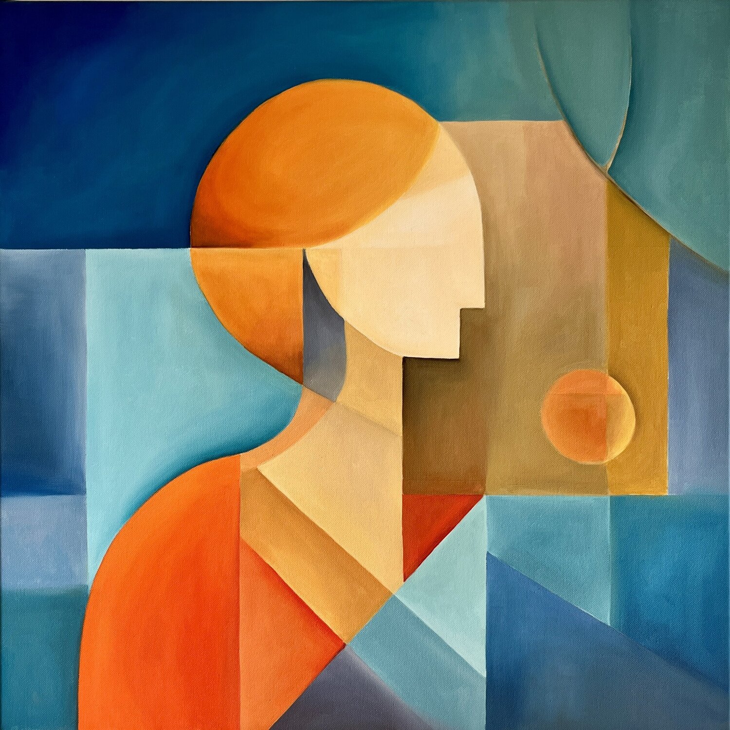 Inner Seasons: Autumn Ralyn Blue Original painting for sale