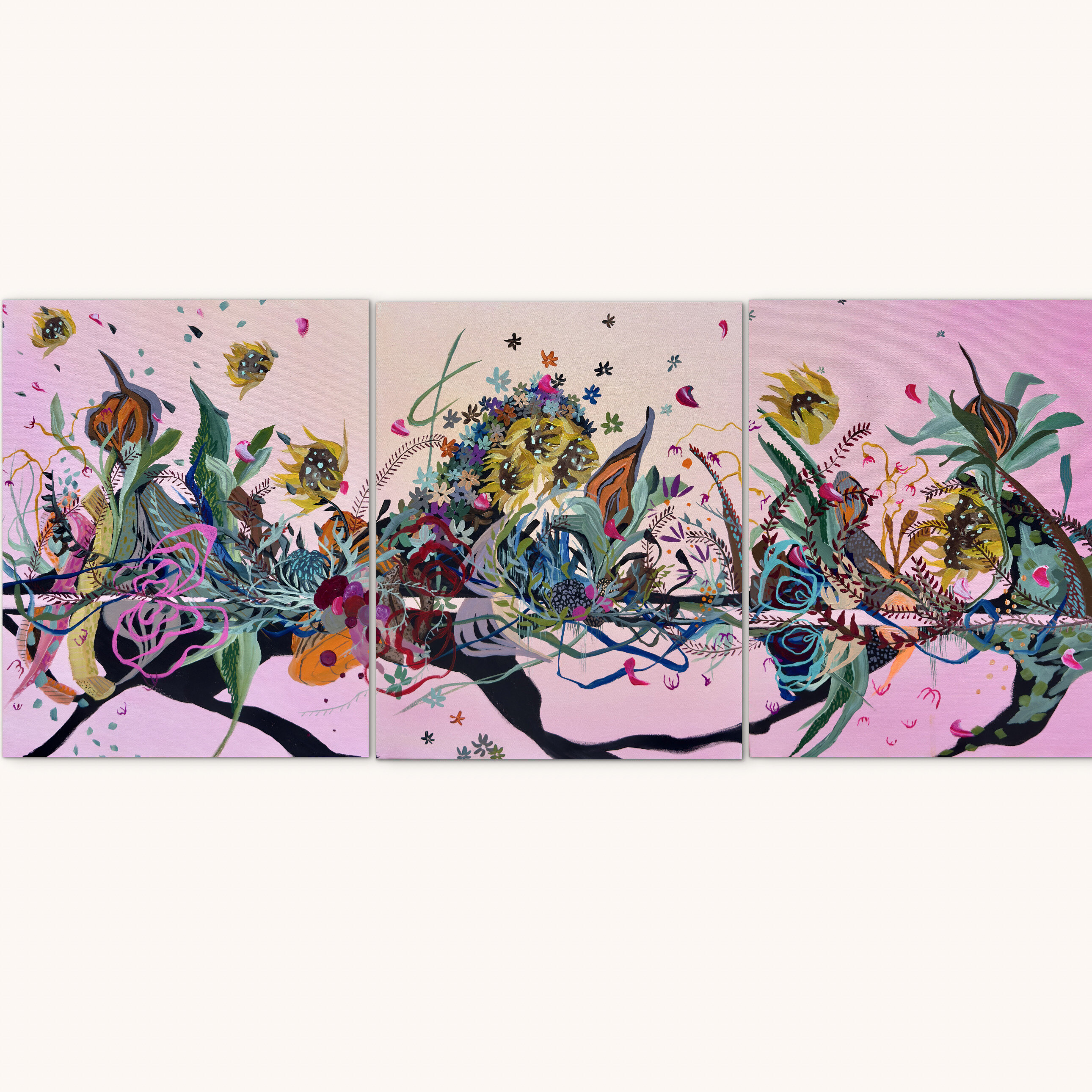 Gravity (Triptych-3 Panels)