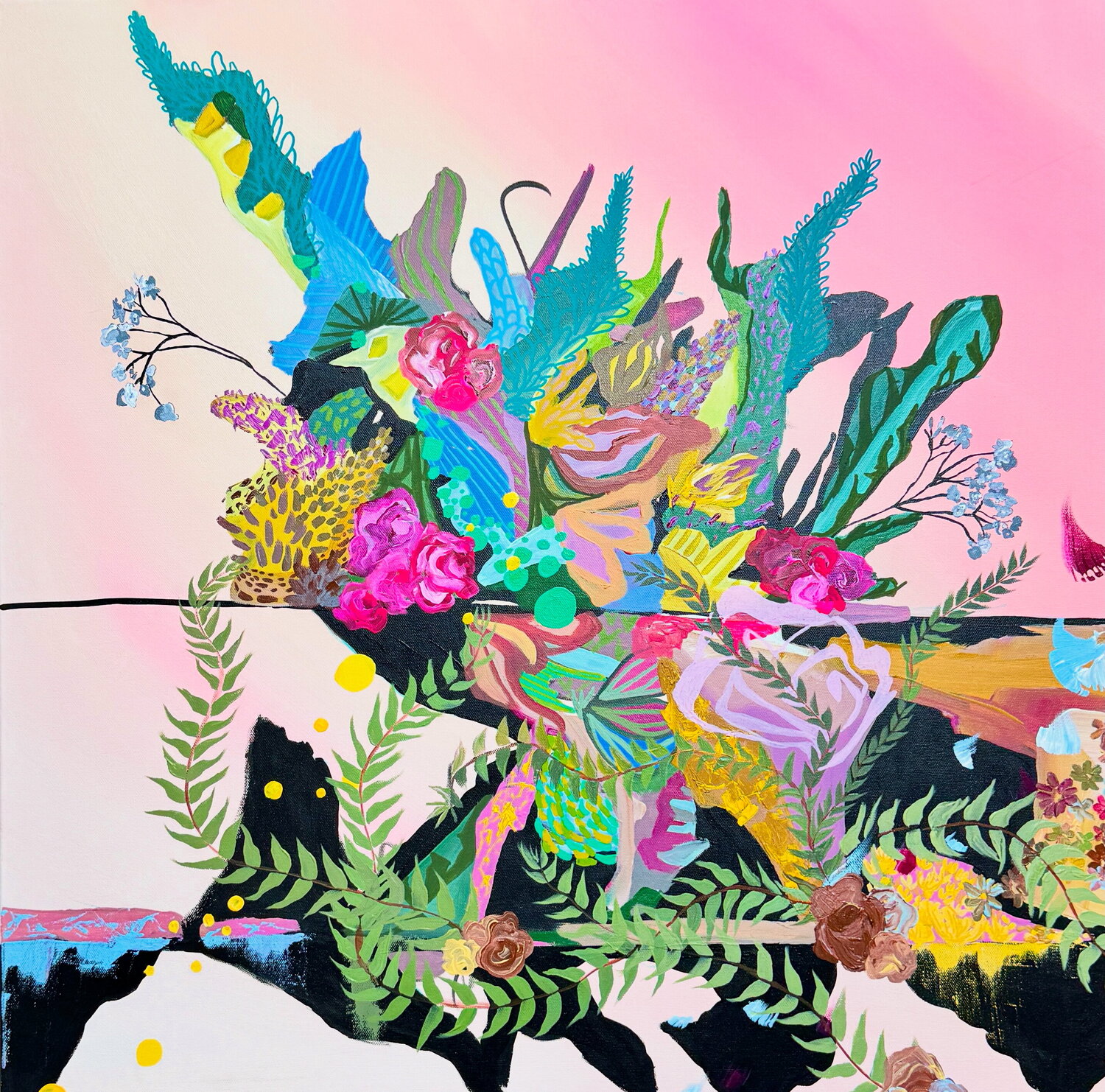 Let’s Stop Second Guessing Bianca Youngers Original painting for sale