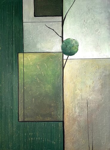GREEN AXIS by Tori Grin, Painting for Sale on Select