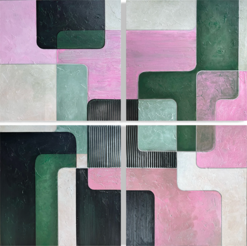 Lines of Belonging -quadriptych by Tori Grin, Painting for Sale on Select
