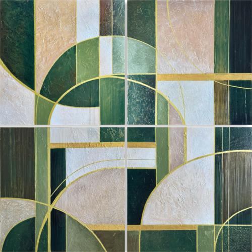 Crossing Paths - quadriptych by Tori Grin, Painting for Sale on Select