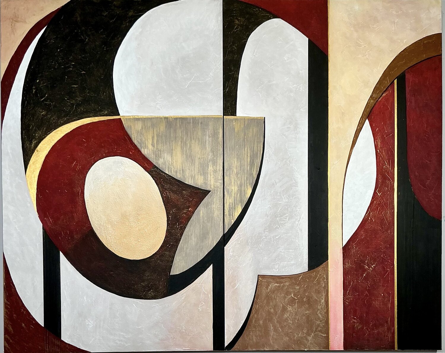MODERN EQUILIBRIUM -DIPTYCH Tori Grin Original painting for sale