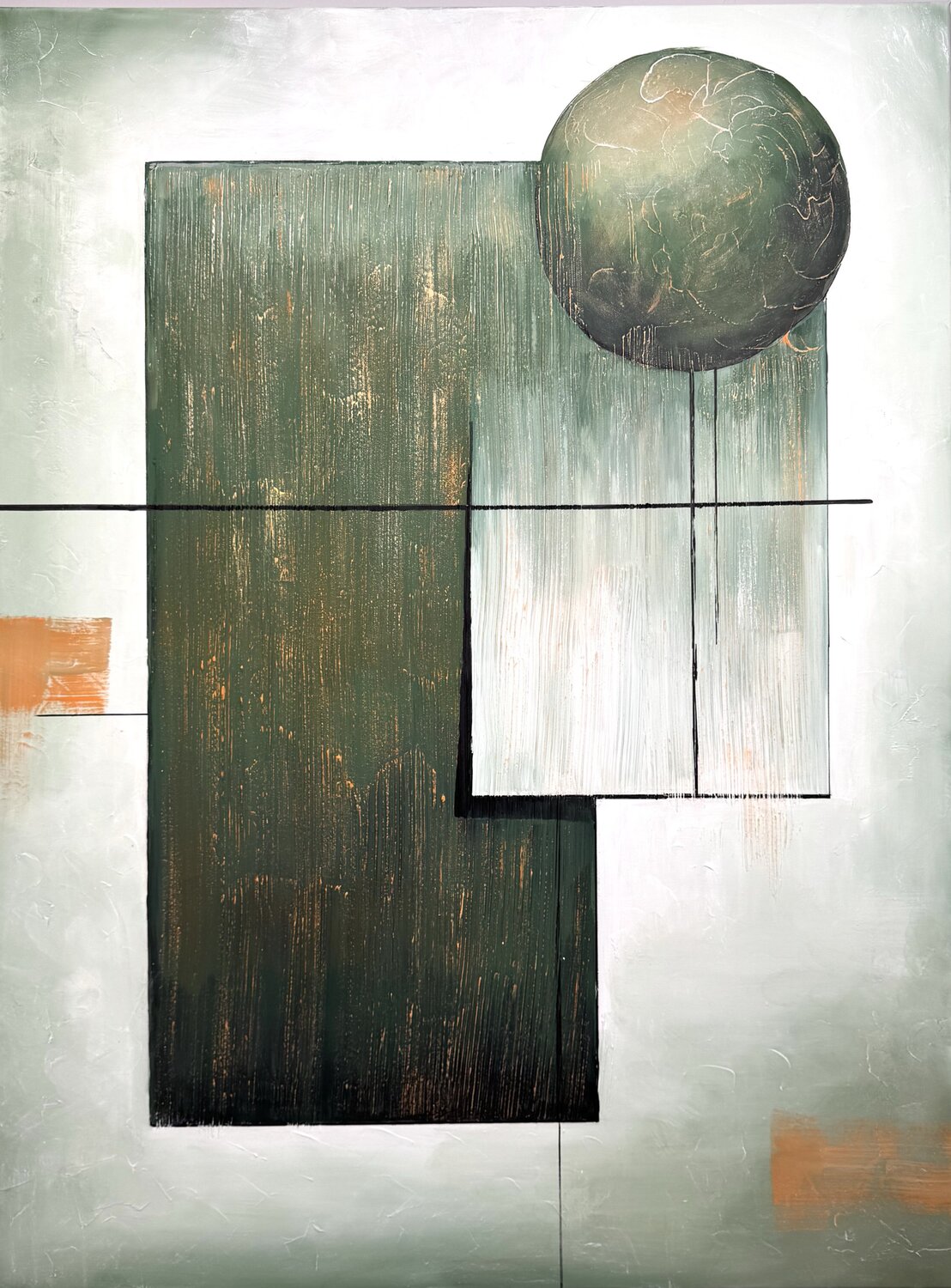GREEN ORBIT Tori Grin Original painting for sale